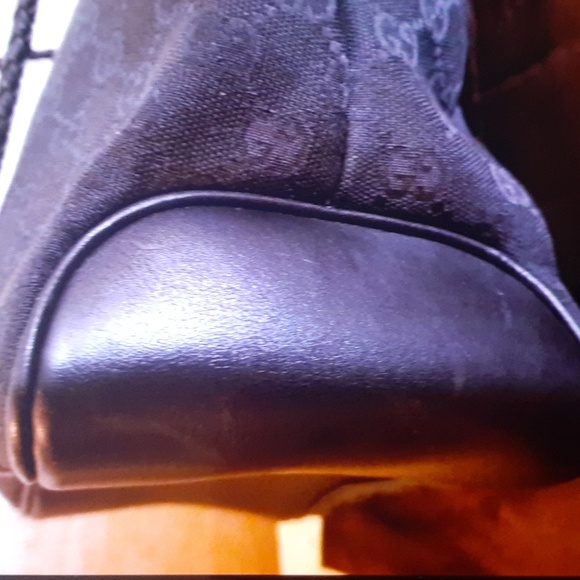 GUCCI TOTE SHOPPER BAG PURSE BLACK AUTHENTIC - Picture 9 of 15